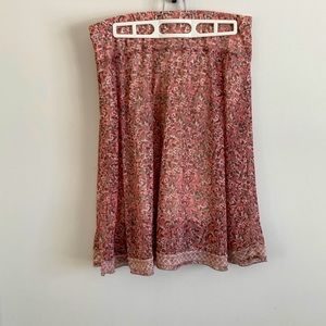 Sandwich Pink Double Layered Skirt